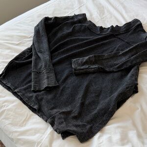 Free People Assymetrical top, off shoulder one side